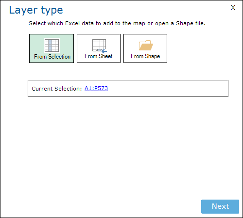 Layer Type From Selection