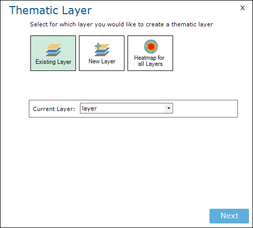 Thematic Layer Existing Layer