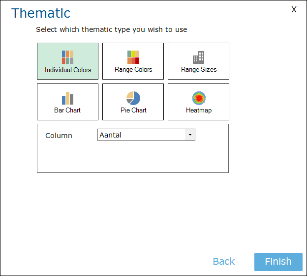 Thematic Type Selection