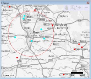 E-Maps Advanced: radius select