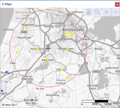 circle/cirkel selectie: voorbeeld