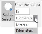 Circelselectie print screen