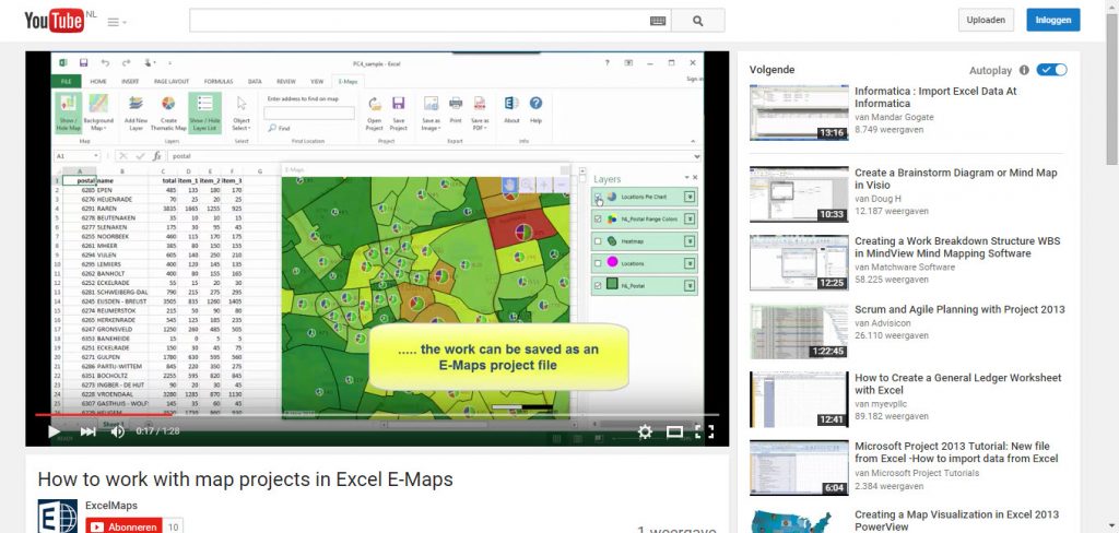 E-Maps tutorial videos