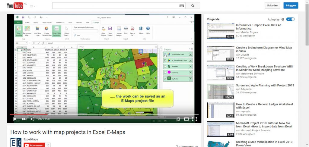 E-Maps on Youtube